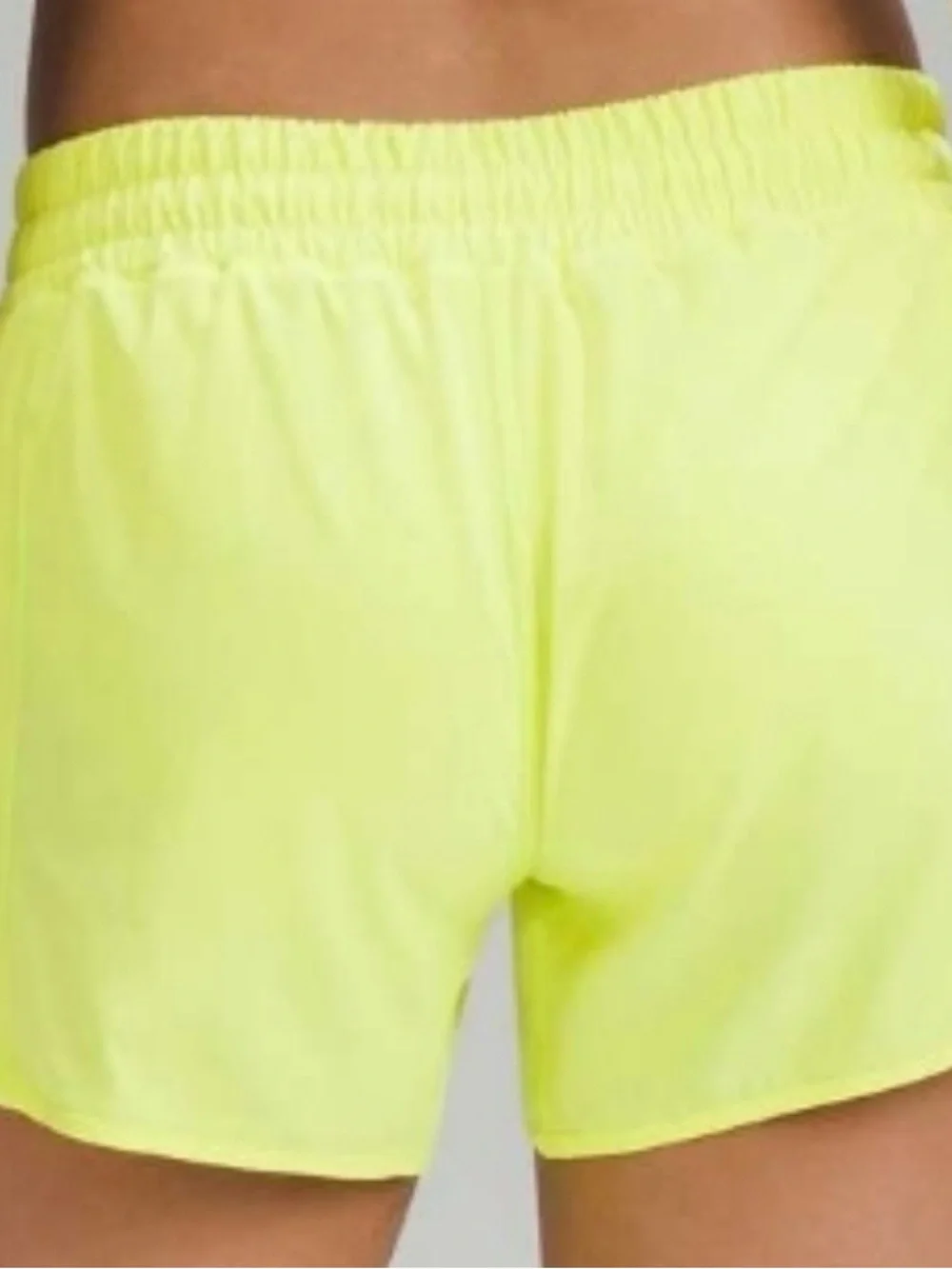 lululemon athletica Neon Yellow Running Shorts